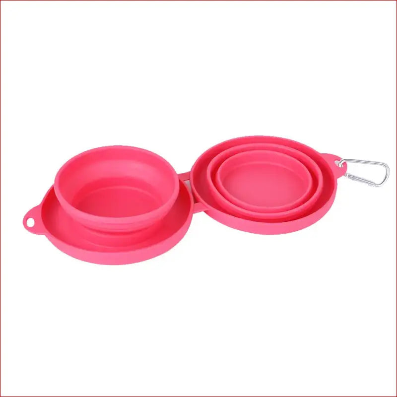 Double Collapsible Pet Bowls – Food & Water Feeding Solution