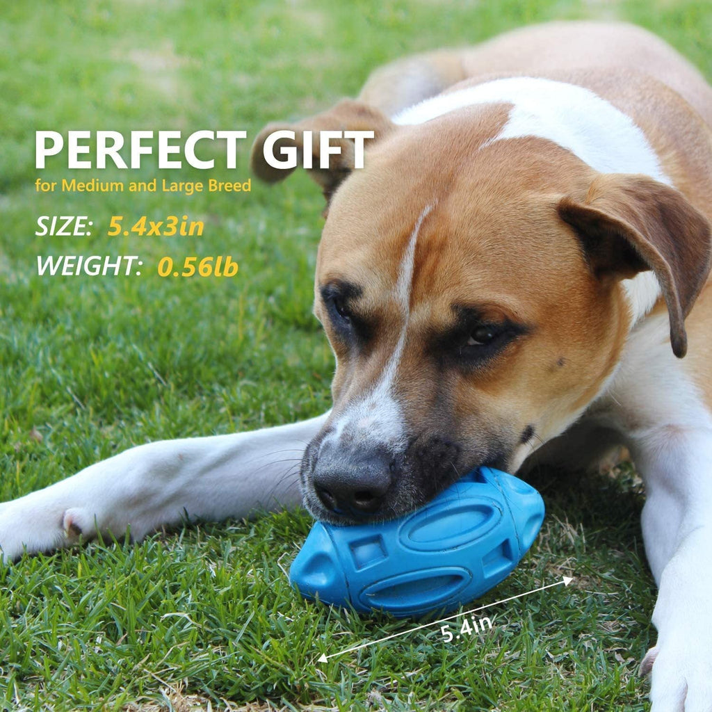 Durable Rubber Dog Chew Ball – Squeaky Toy for Aggressive Chewers