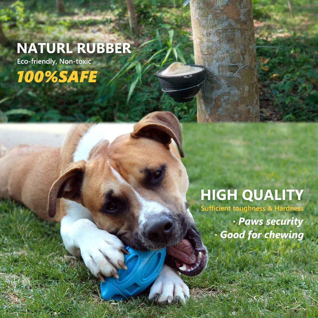 Durable Rubber Dog Chew Ball – Squeaky Toy for Aggressive Chewers