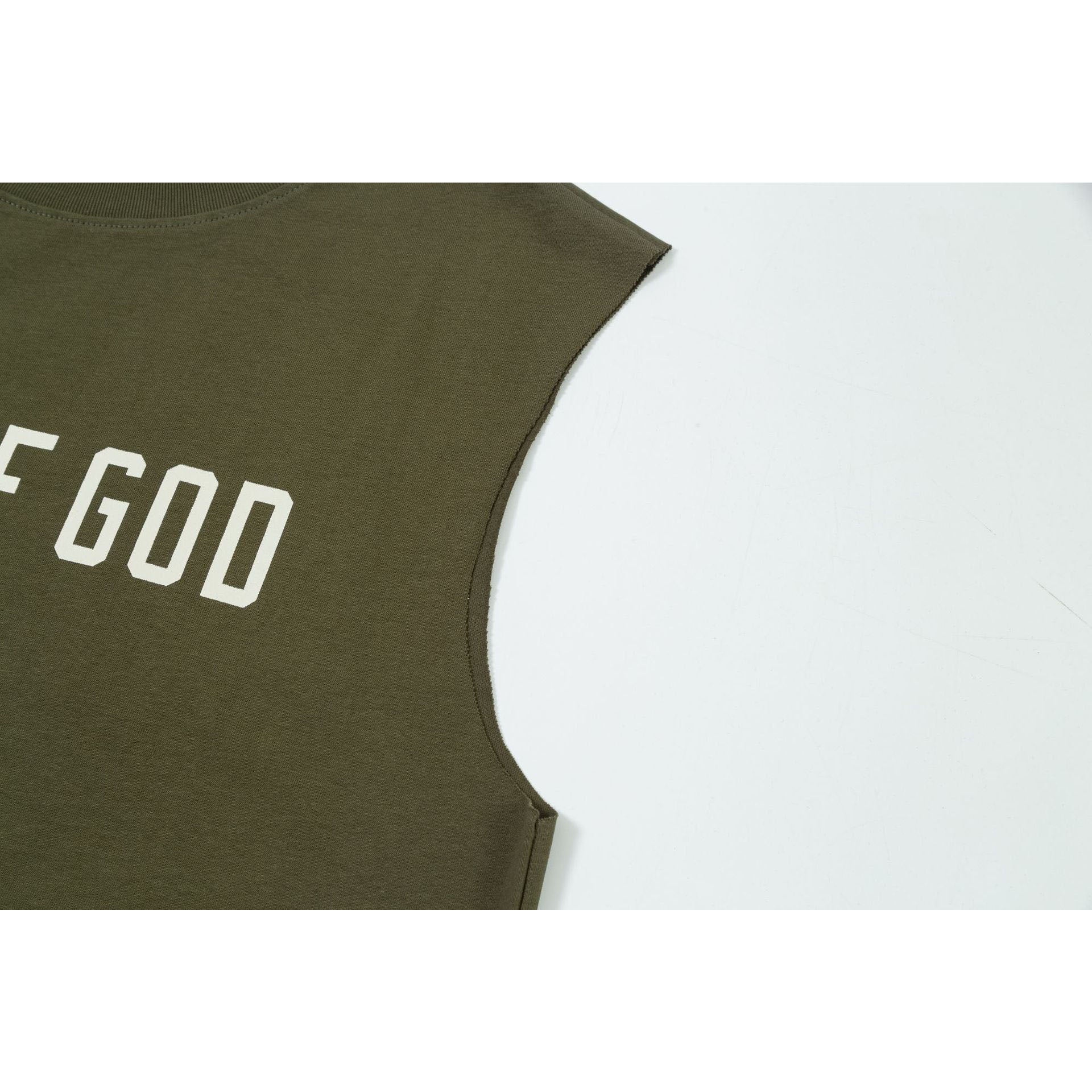 Fog Essentials tank spring summer FOG letter crew neck vest