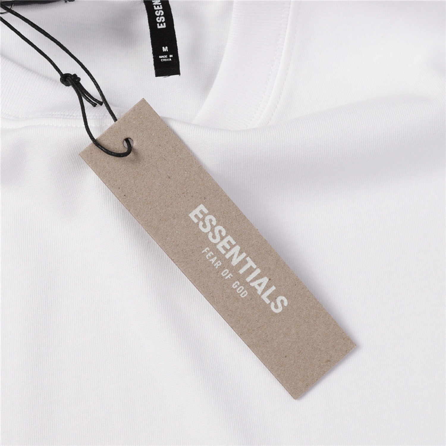 Fog Essentials T Shirts Spring/Summer FOG Reflective Letter Crew Neck Short Sleeves