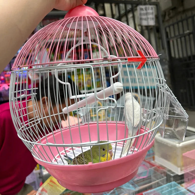 Mini Spherical Shapebirdcage Standing Ornamental Birdcage Easy to Clean Breeding Bird Flight Cage Home Crate Parrot Nest Main Image