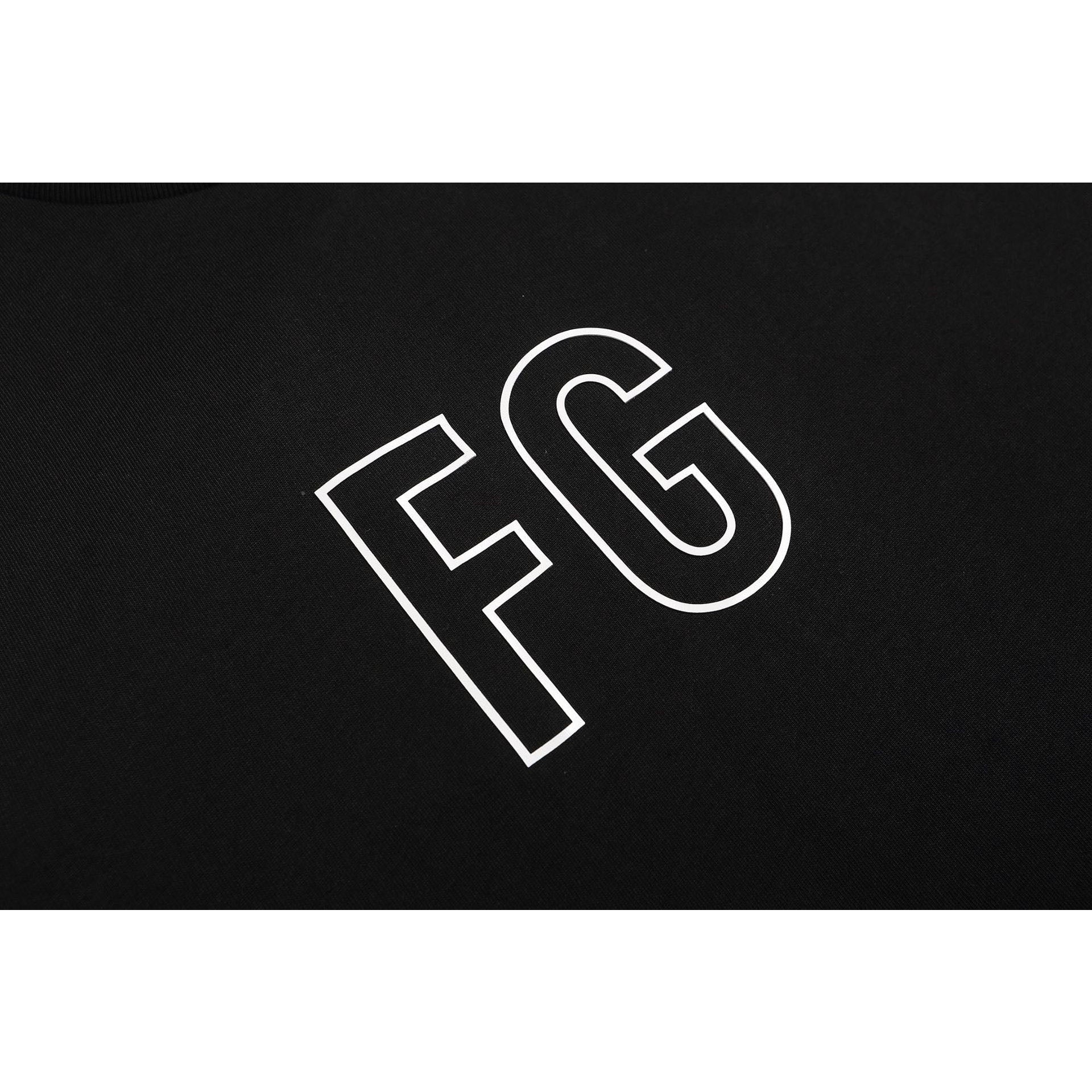 Fog Essentials T Shirts Spring/Summer FOG Pattern Crew Neck Short Sleeves