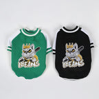 Pet Baseball Shirt for Dogs and Cats - Fleece Lined Warm