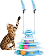 Interactive Cat Puzzle Toy with Ball for Indoor Kitten Fun
