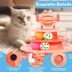 Interactive Cat Puzzle Toy with Ball for Indoor Kitten Fun