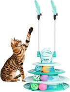 Interactive Cat Puzzle Toy with Ball for Indoor Kitten Fun