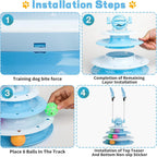Interactive Cat Puzzle Toy with Ball for Indoor Kitten Fun