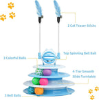 Interactive Cat Puzzle Toy with Ball for Indoor Kitten Fun