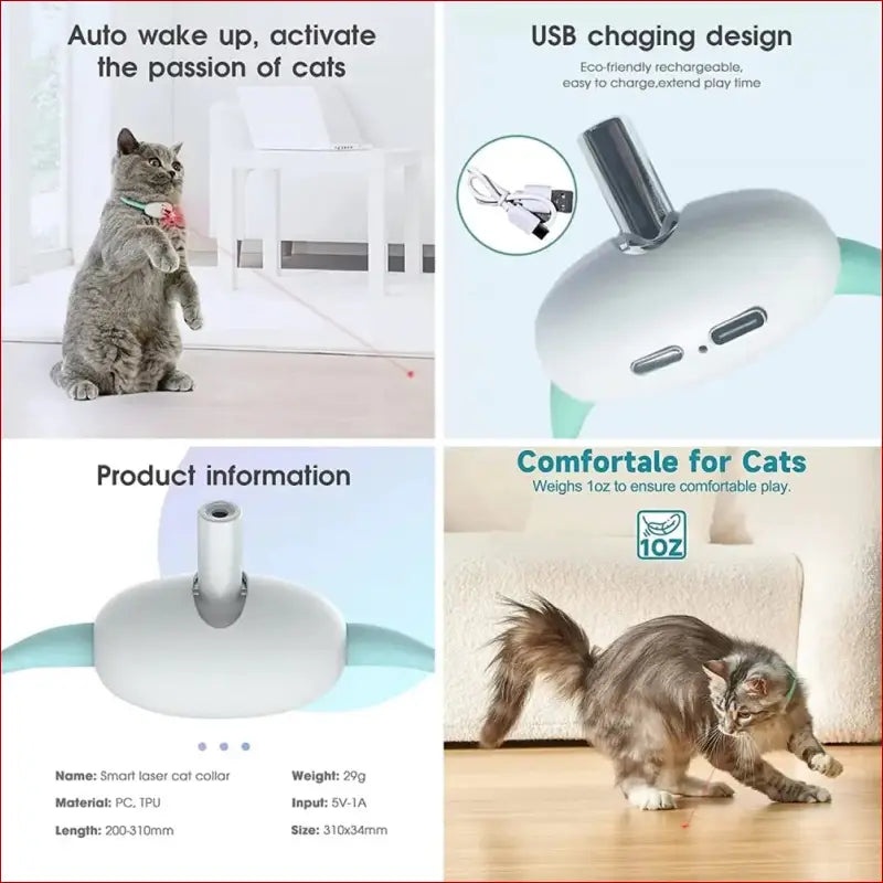 Interactive Cat Toy & Smart Pet Collar – Fun Pet Toys