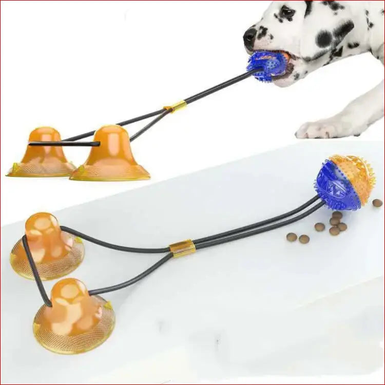 Pet Chew Toy with Suction Cup | Keeps Dogs Busy