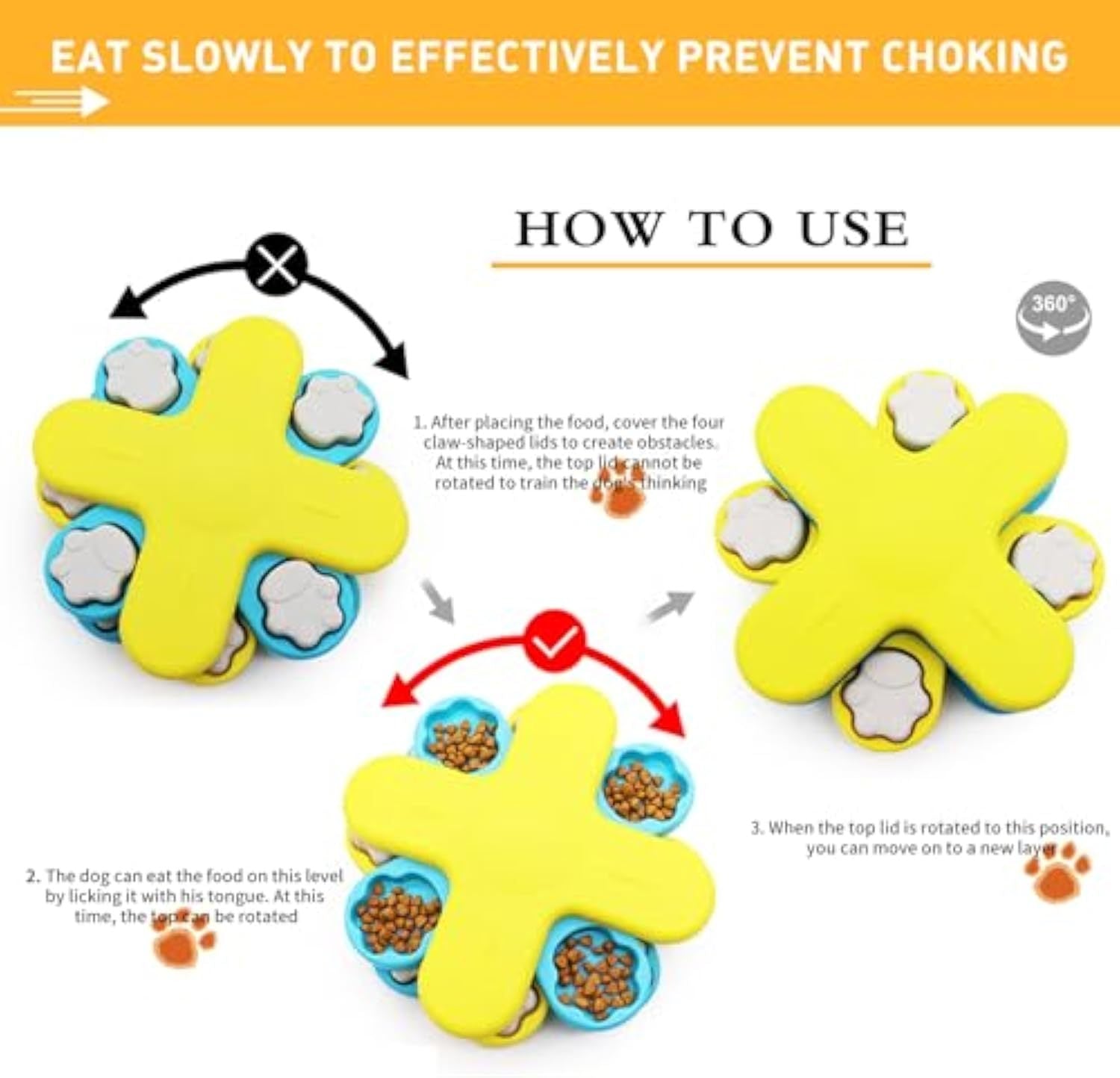 Interactive Twister Dog Puzzle Feeder Enrichment Toy