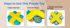 Interactive Twister Dog Puzzle Feeder Enrichment Toy