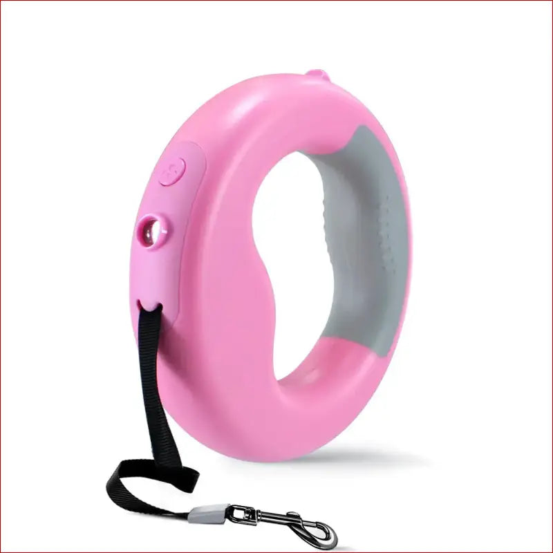 Retractable Dog Leash with LED Lamp — Safe Night Walks for Dogs