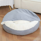 Orthopedic Dog Bed with Cozy Hood Warm & Waterproof Nest