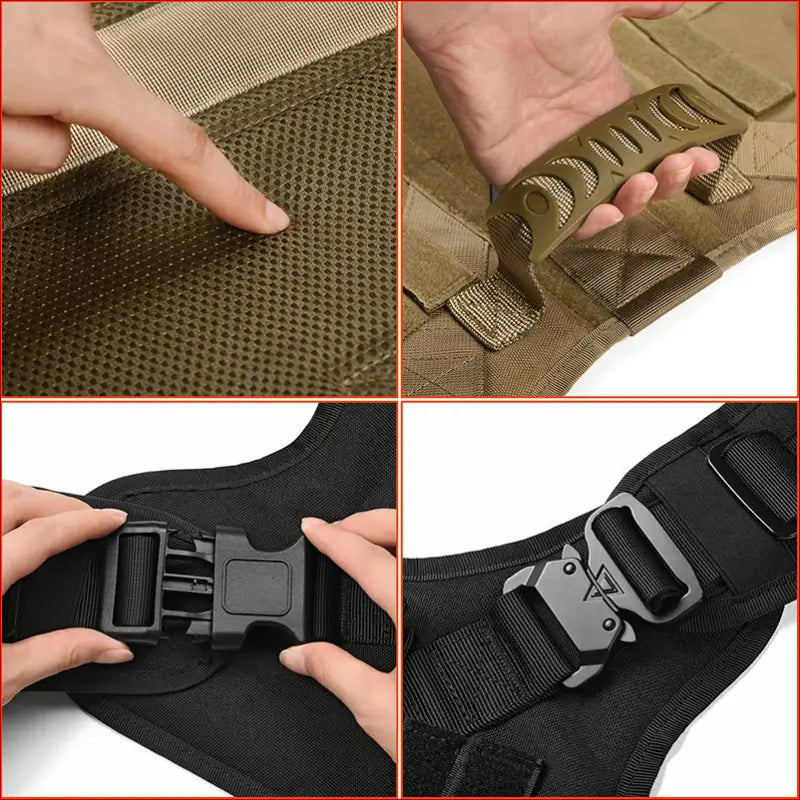 Tactical Dog Vest for Large Dogs – Outdoor Pet Gear