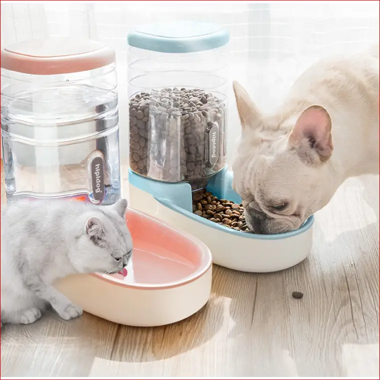 Automatic Pet Feeder & Drinking Fountain – Pet Feeding