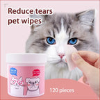 Pet Eyes Cleaning Wipes – 120 Non-Woven Wipes for Care