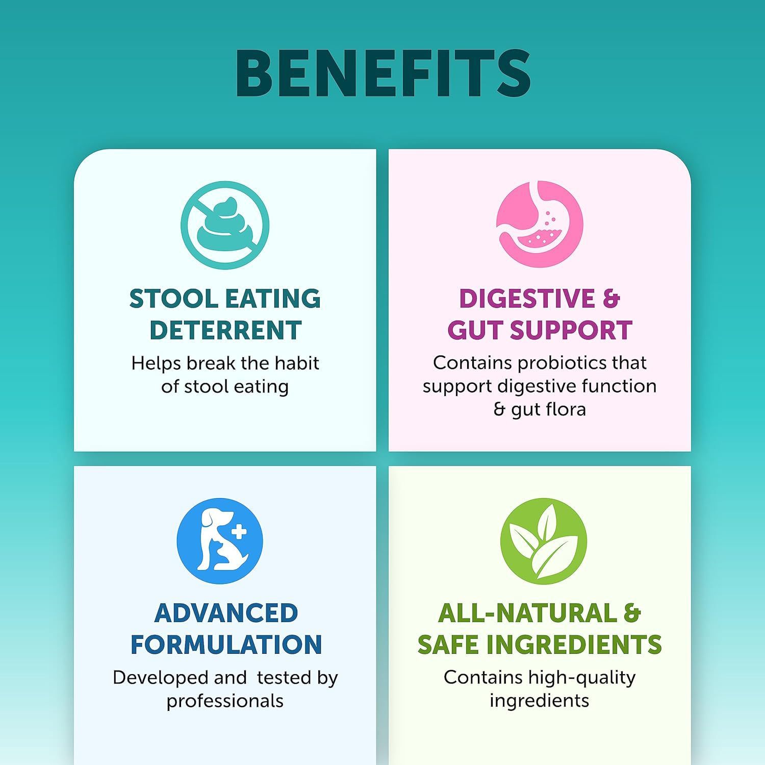 Pet Probiotic Chewable Tablets- 180 Count Digestive Support for Dogs