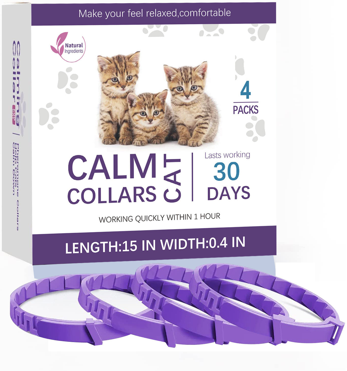 Calming Collar for Dogs and Cats – Natural Pheromones