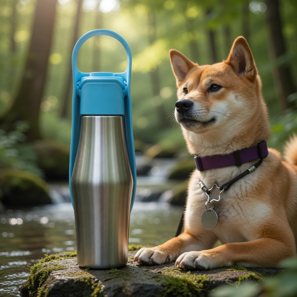 Portable Dog Water Bottle — Leakproof Travel Cup for Dogs on the Go