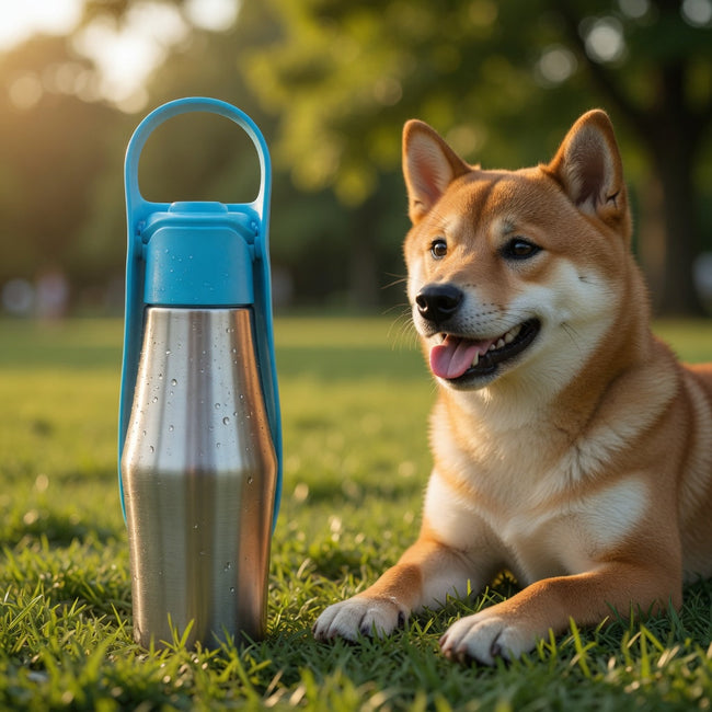 Portable Dog Water Bottle — Leakproof Travel Cup for Dogs on the Go Hover Image