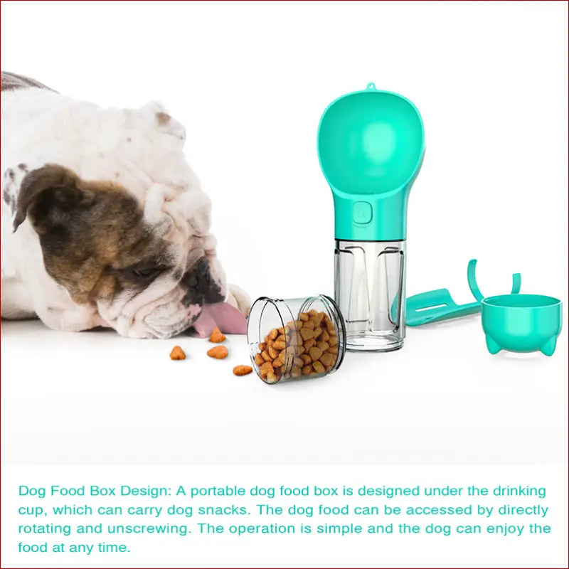 Pet Water Bottle Feeder & Garbage Bag Storage in One