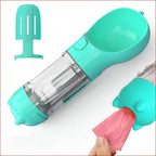 Pet Water Bottle Feeder & Garbage Bag Storage in One