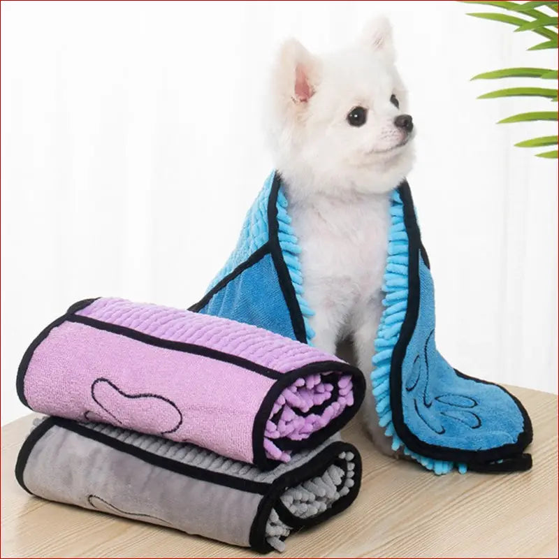 Quick-Dry Microfiber Pet Towels – Super Absorbent & Fast
