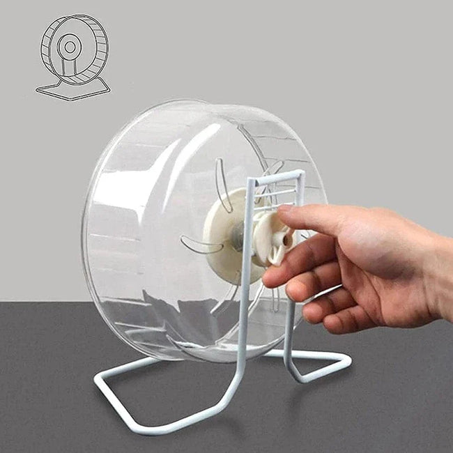 24cm Hamster Running Rotating Car Hamster Sport Mute Wheel Toy Clear Rotatory Jogging Wheel Small Pet Sports Exercise Cage Hover Image