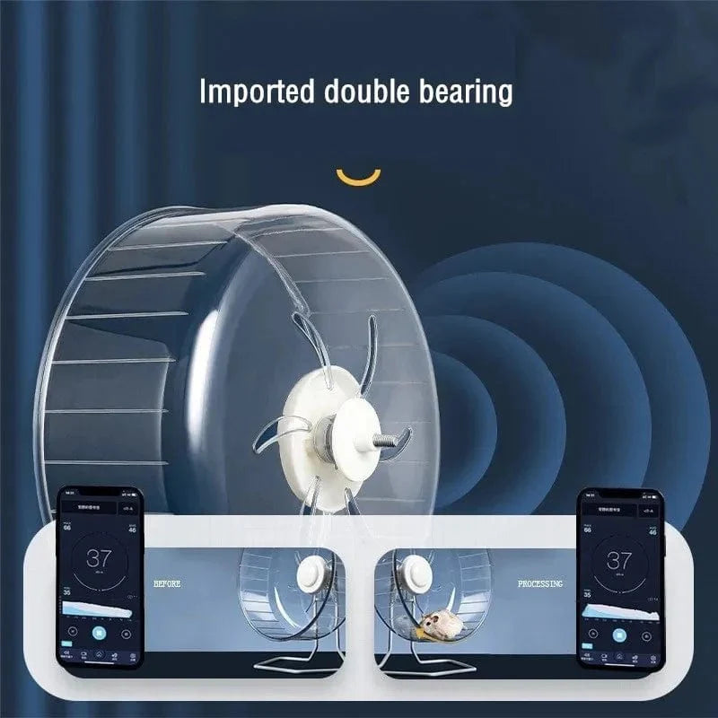24cm Hamster Running Rotating Car Hamster Sport Mute Wheel Toy Clear Rotatory Jogging Wheel Small Pet Sports Exercise Cage