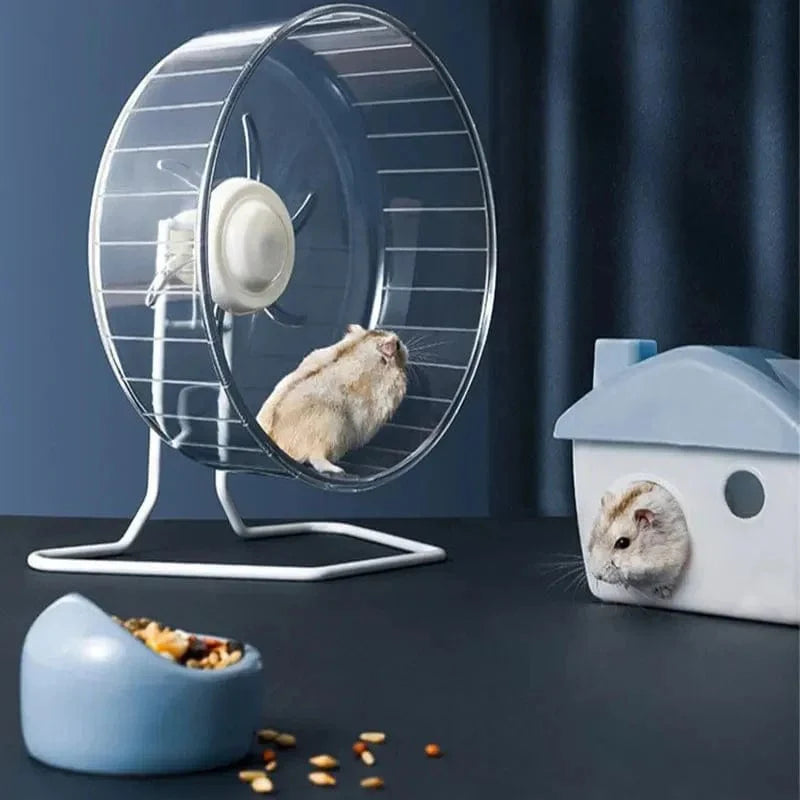 24cm Hamster Running Rotating Car Hamster Sport Mute Wheel Toy Clear Rotatory Jogging Wheel Small Pet Sports Exercise Cage