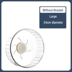 24cm Hamster Running Rotating Car Hamster Sport Mute Wheel Toy Clear Rotatory Jogging Wheel Small Pet Sports Exercise Cage