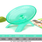 1pcs Pet Hamster Running Wheel Mute Flying Saucer Steel Axle Wheel Running Disc Toys Cage Exercise Small Animals Accessories