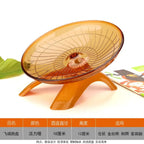 1pcs Pet Hamster Running Wheel Mute Flying Saucer Steel Axle Wheel Running Disc Toys Cage Exercise Small Animals Accessories