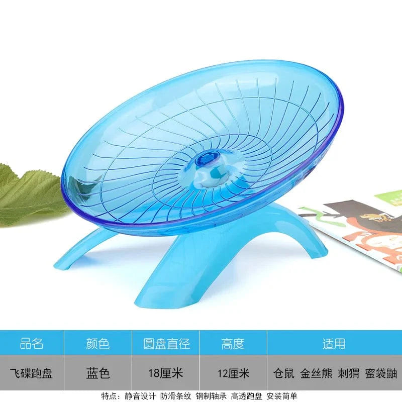 1pcs Pet Hamster Running Wheel Mute Flying Saucer Steel Axle Wheel Running Disc Toys Cage Exercise Small Animals Accessories
