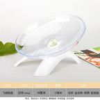 1pcs Pet Hamster Running Wheel Mute Flying Saucer Steel Axle Wheel Running Disc Toys Cage Exercise Small Animals Accessories