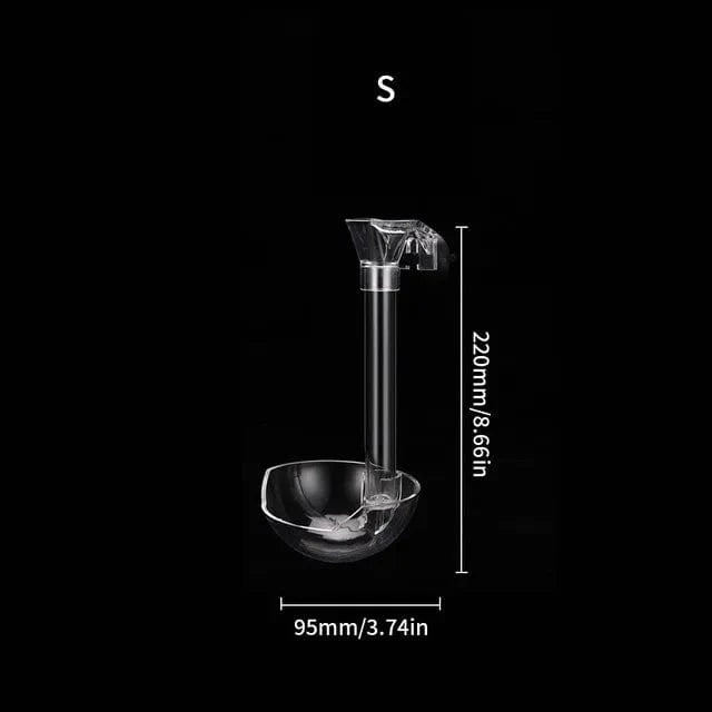 Acrylic Feeder Tube Dish Transparent Fish Tank Shrimp Snail Food Feeder Bowl Feeding Aquarium Accessories Shrimp Feeders