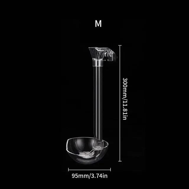 Acrylic Feeder Tube Dish Transparent Fish Tank Shrimp Snail Food Feeder Bowl Feeding Aquarium Accessories Shrimp Feeders