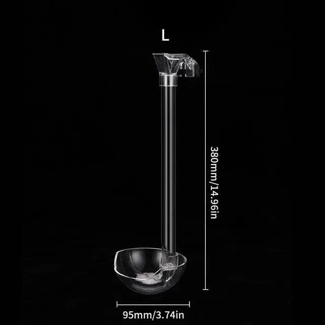 Acrylic Feeder Tube Dish Transparent Fish Tank Shrimp Snail Food Feeder Bowl Feeding Aquarium Accessories Shrimp Feeders
