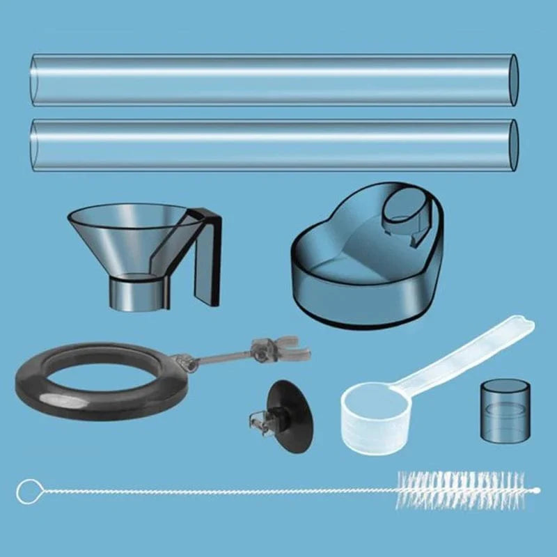 1 Set Multi-functional Aquarium Feeding Tube Floating Feeding Ring Shrimp Feeder Tube And Dish Fish Tank For Tropical Fish