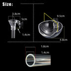 Acrylic Feeder Tube Dish Transparent Fish Tank Shrimp Snail Food Feeder Bowl Feeding Aquarium Accessories Shrimp Feeders