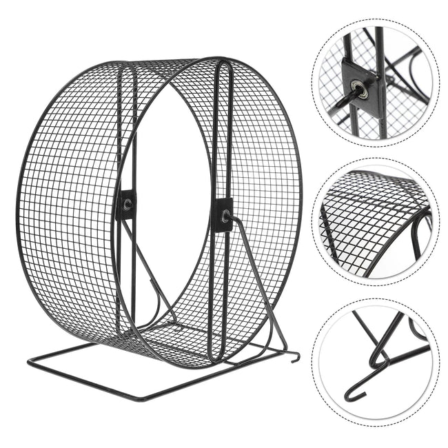 Hamster Wheelexercise Running Silent Gerbil Large Roller Small Rat Metal Dwarf Hedgehog Chinchilla Quiet Runner -Random grids Main Image