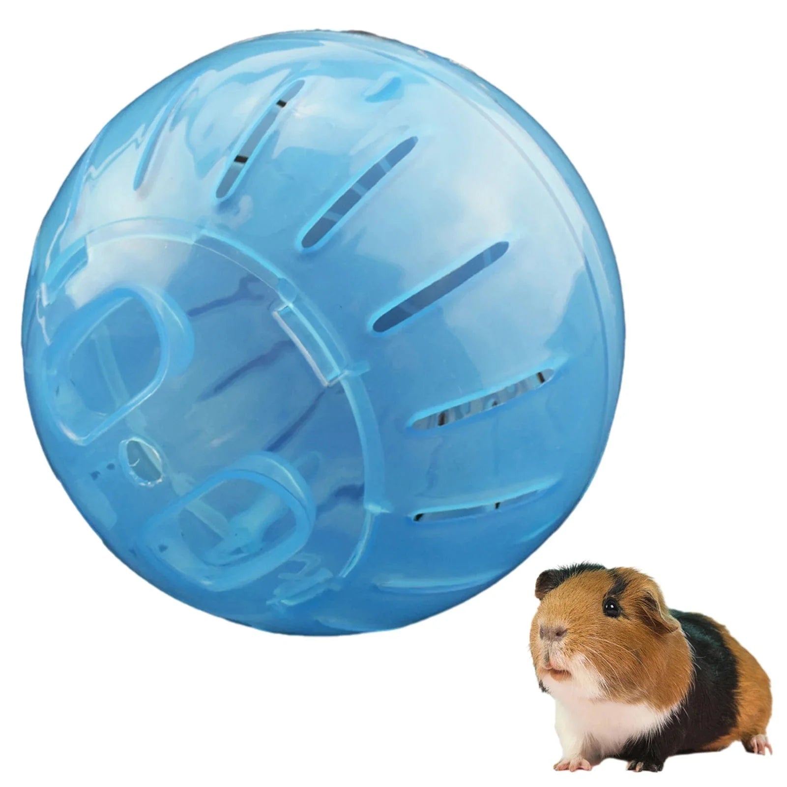 Detachable Small Animal Plastic Hamster Ball For Pets Exercise Toy Guinea Pig Running Wheel Yellow Blue Pink Playing Cage Dwarf
