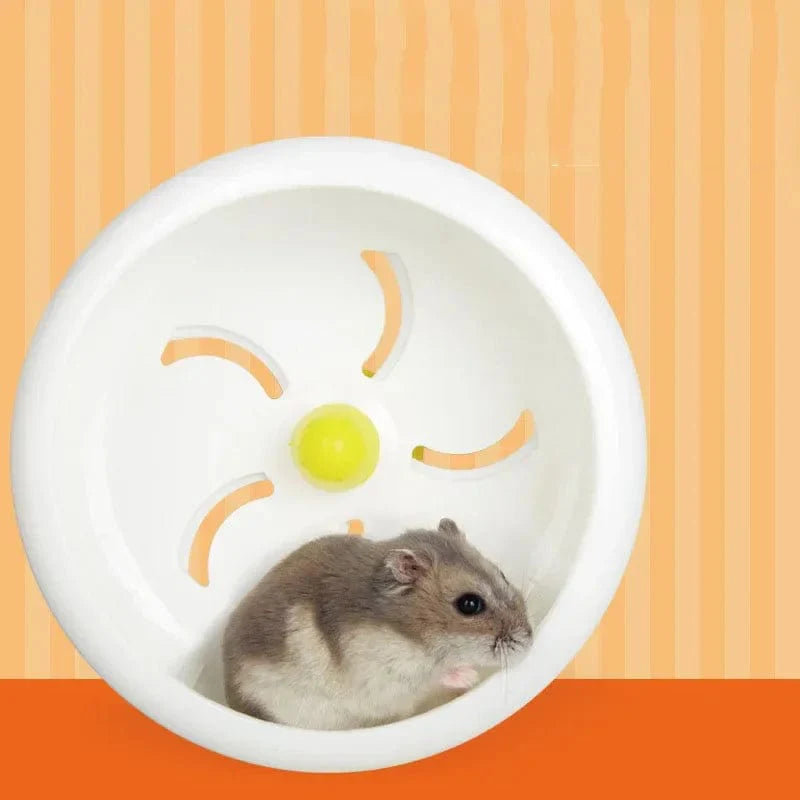 Hamster Wheel Silent Small Pet Exercise Wheel Plastic Running Disc Toy for Hamster Cage Small Pet Sports Wheel Pet Accessories