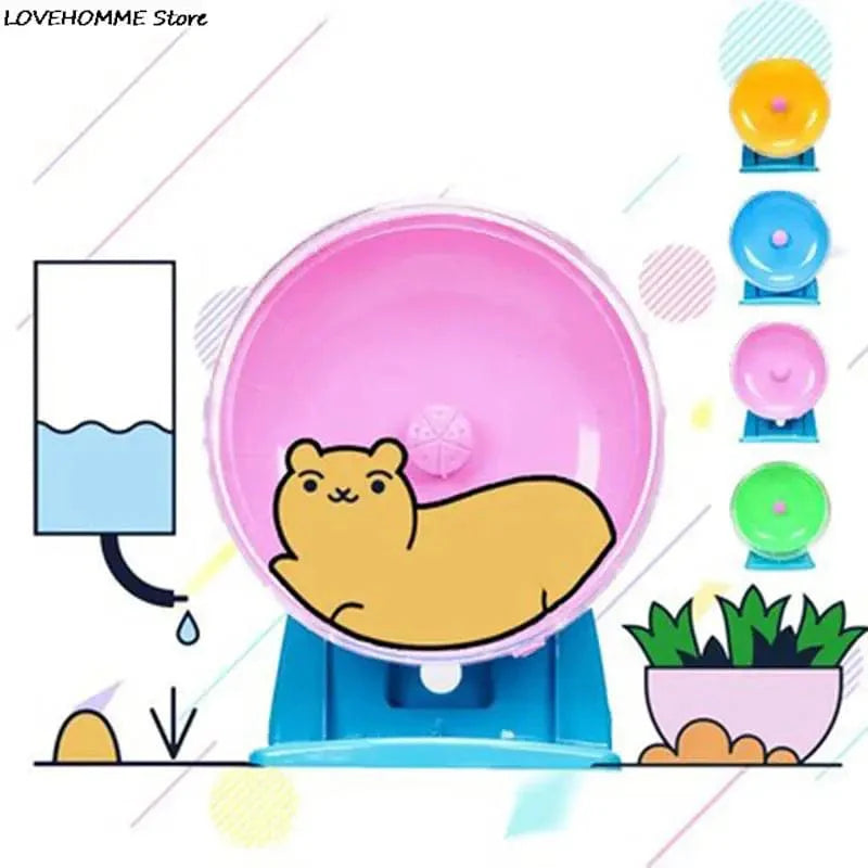 Hamster Wheel Small Animal Running Disc Toys Cute Plastic Jogging Exercise Wheel