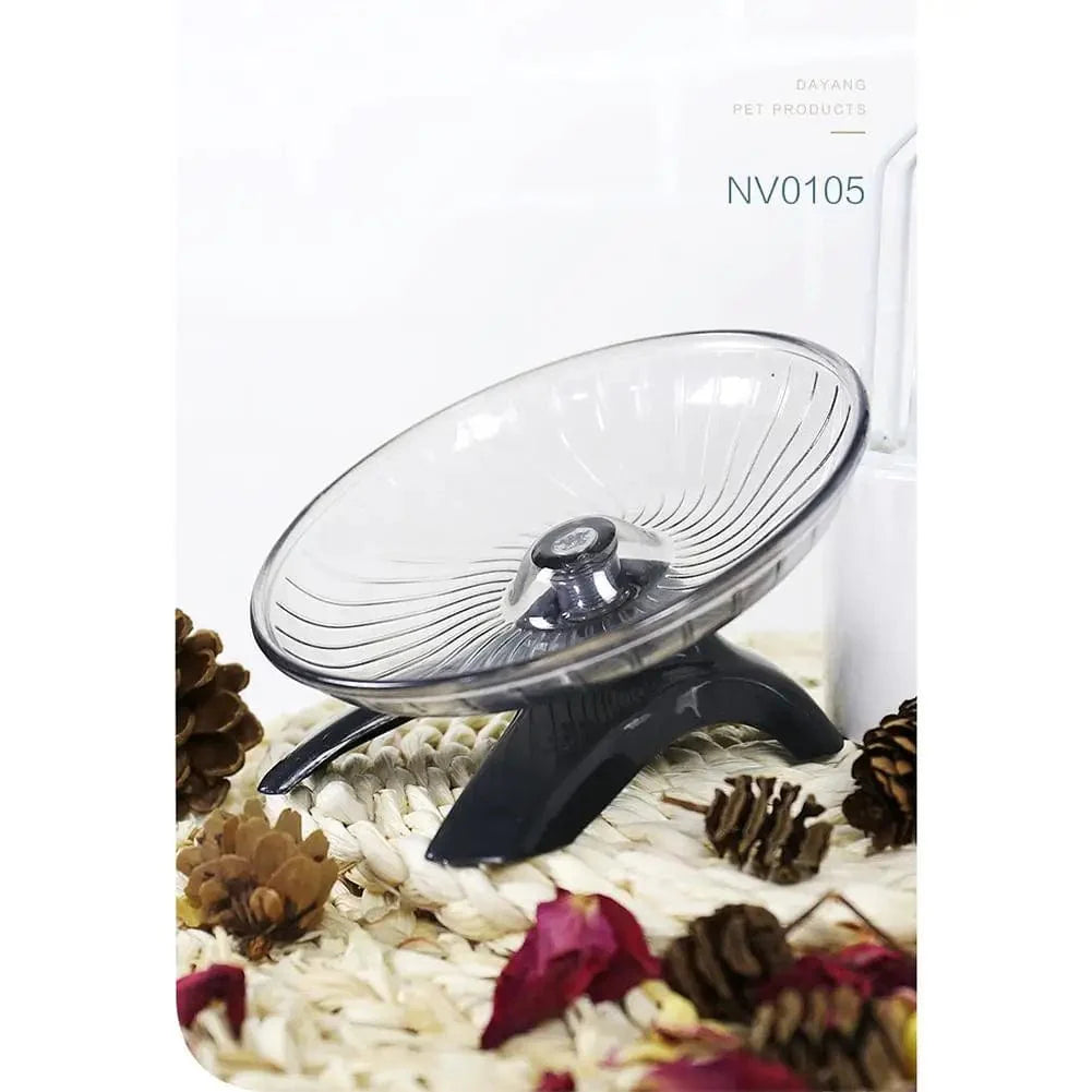 Pet Hamster Running Wheel Mute Flying Saucer Steel Axle Wheel Running Disc Toys Cage Small Animal Hamster Accessories Drop Ship