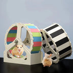 Pet Sport Wheel Hamster Disc Exercise Wheel With Stand Rotatory Jogging Wheel Hamster Running Wheel Funny Running Disc Toy