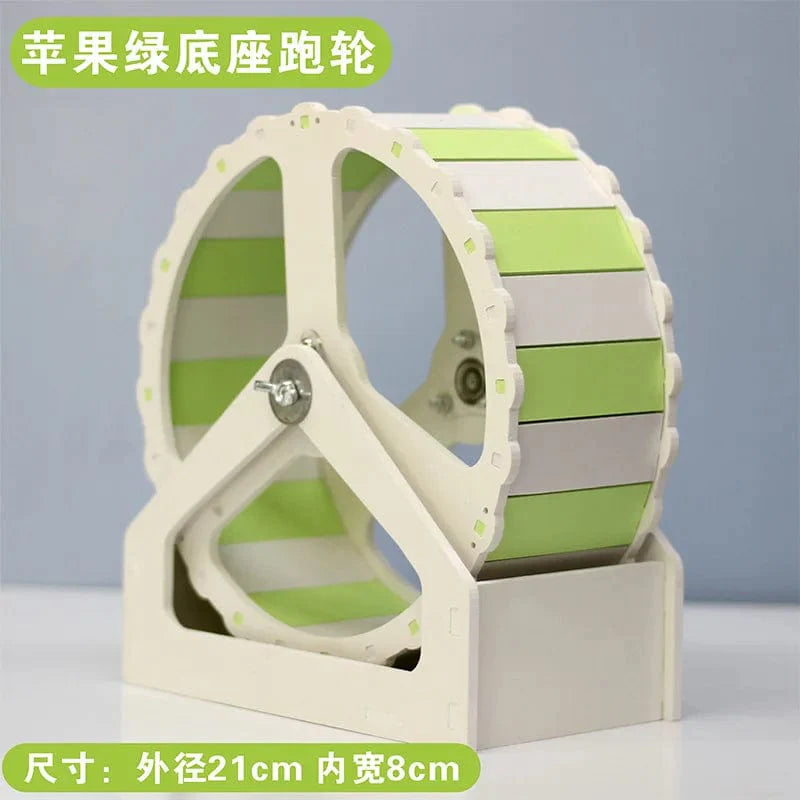 Pet Sport Wheel Hamster Disc Exercise Wheel With Stand Rotatory Jogging Wheel Hamster Running Wheel Funny Running Disc Toy