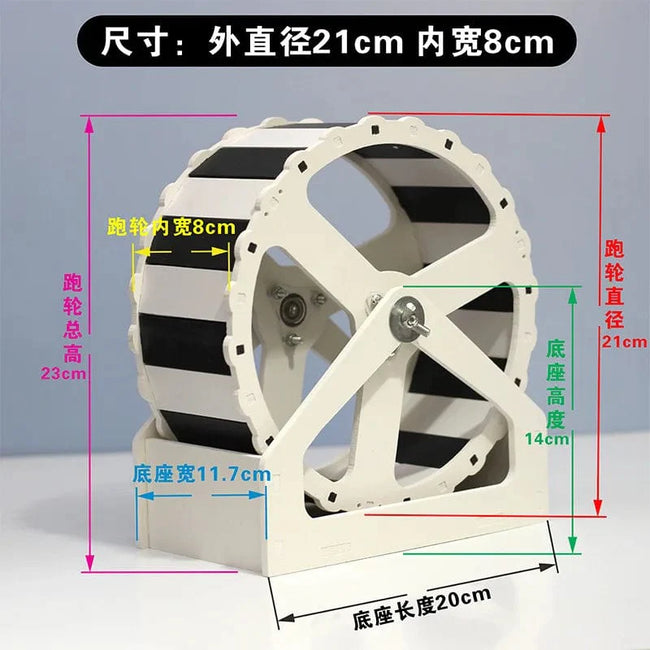 Pet Sport Wheel Hamster Disc Exercise Wheel With Stand Rotatory Jogging Wheel Hamster Running Wheel Funny Running Disc Toy Main Image
